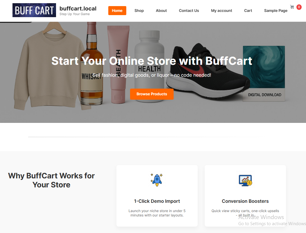 🚀 BuffCart — The Ultimate WooCommerce Theme for Modern Online Stores